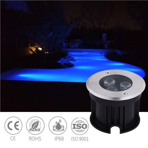 12v 3w vedenalainen led-allasvalo